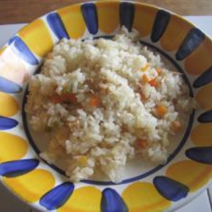 炊飯器で かんたんツナピラフ レシピ 作り方 By ガリコ007 楽天レシピ